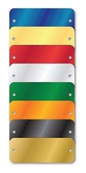 COLORED ALUMINUM TAGS 1.5 X 3 BLANK 